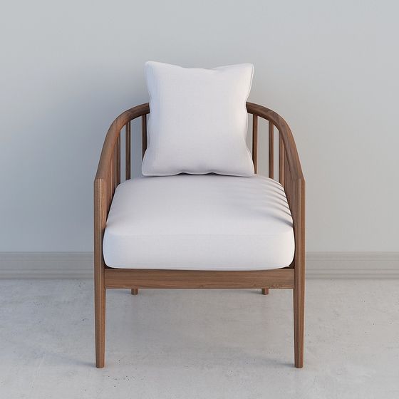 Cozy Reading Chair 3D model