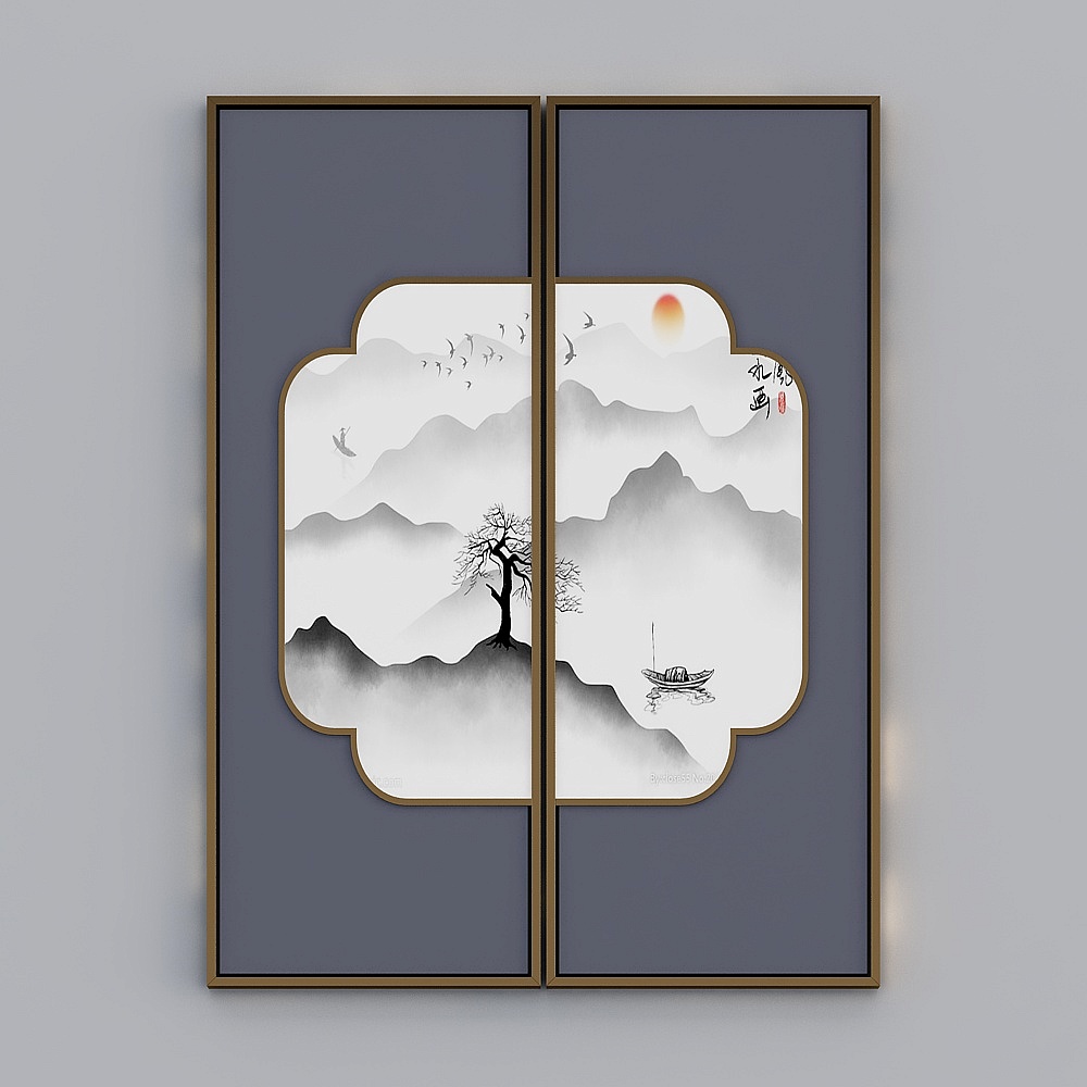 New Chinese frame - hammer effect map