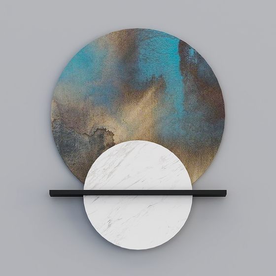 Abstract Disc 3D model with Unique Design