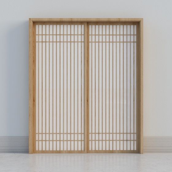 Porte coulissante de style chinois