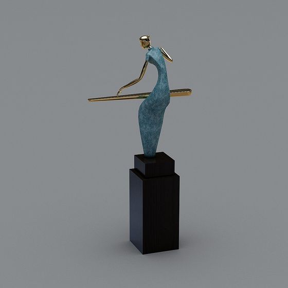 Balance Dancer 3D model - Low Poly and High Detail