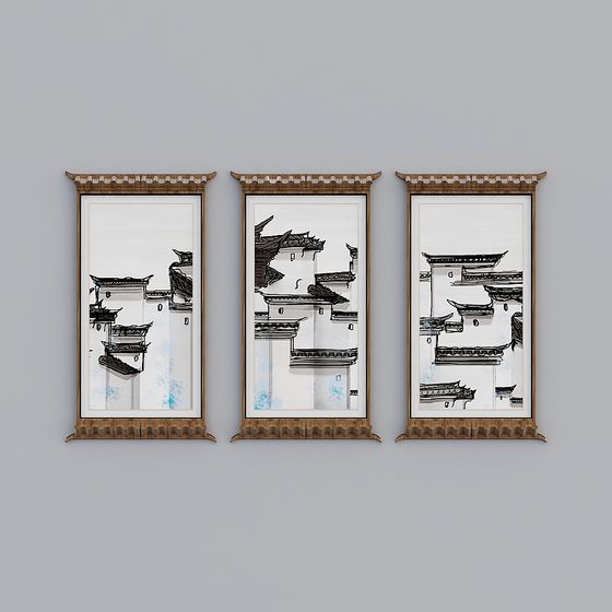 Traditional-Inspired Low-Poly Architectural 3D model