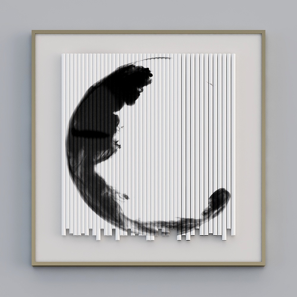 Ink Flow Dancer 3D model