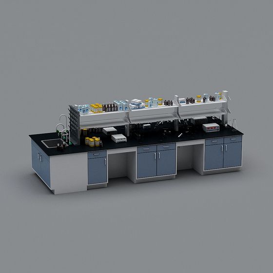 Modern Laboratory Workbench 3D model for Creative Projects