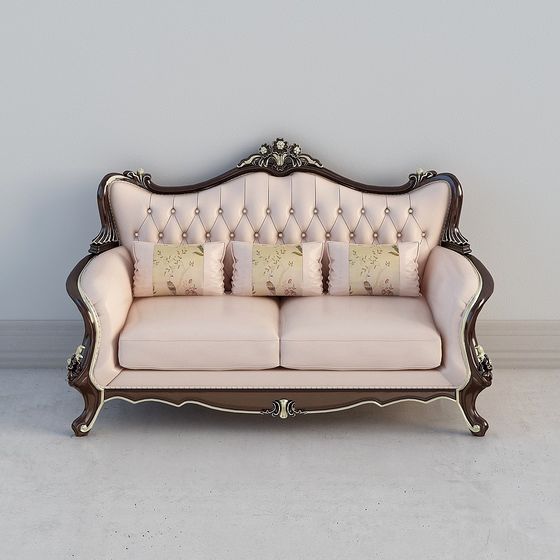Royal Elegance 3D Sofa Model for Modern Interiors