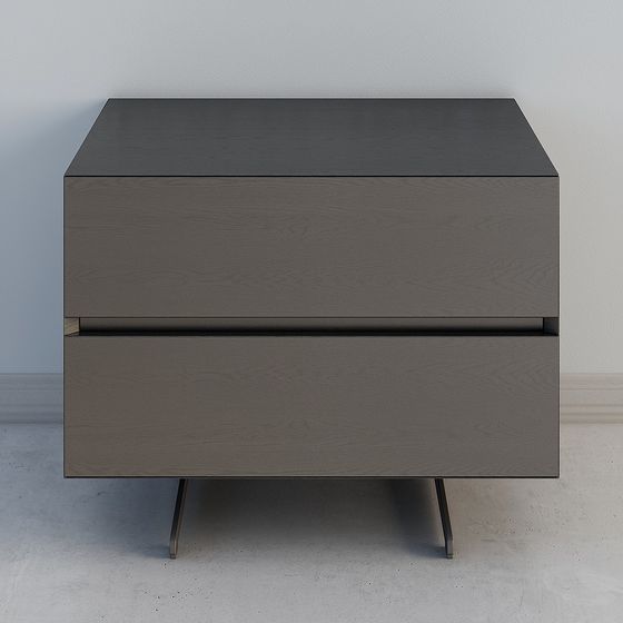 Modern Minimalist Bedside Table 3D model