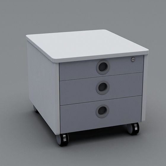 Modern Low-Poly Nightstand 3D model
