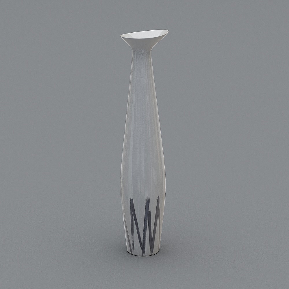 Minimalist Vase 3D model for Contemporary Decor