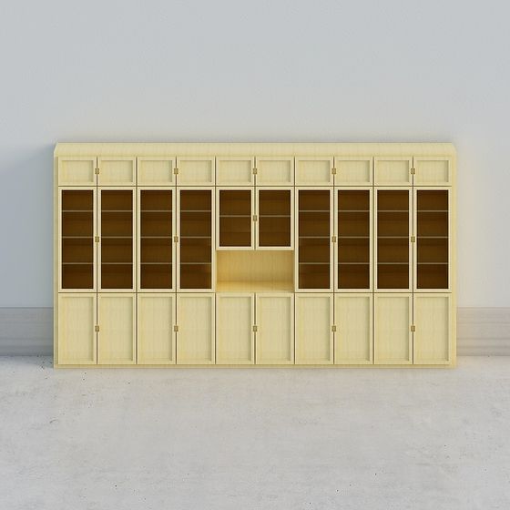 Stylish Urban Library Bookshelf 3D model