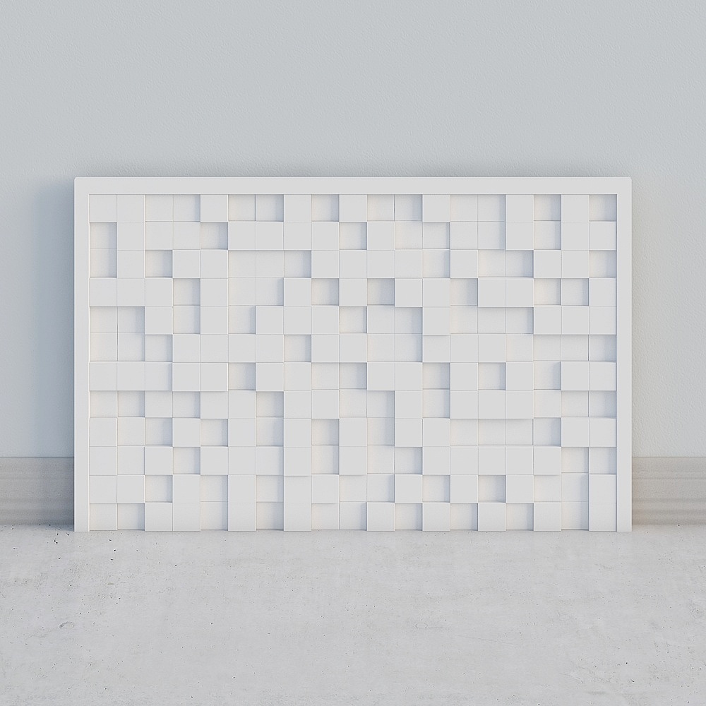 Irregular TV wall background wall