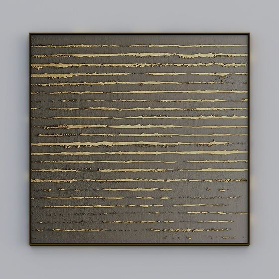 Golden Line Frame 3D model