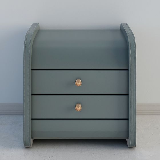 Urban Elegance Bedside Cabinet 3D model for Modern Spaces