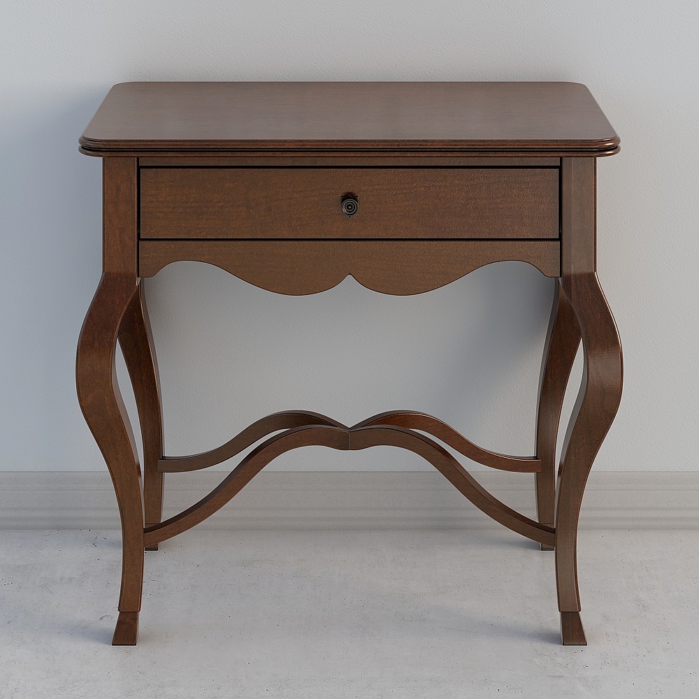 Vintage Style 3D Table and Chair Set Model