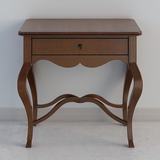 Vintage Style 3D Table and Chair Set Model