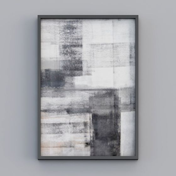 Abstract Picture Frame 3D model for Creative Projects