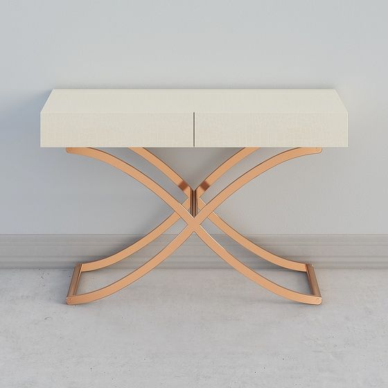 Cross Metal Table 3D model