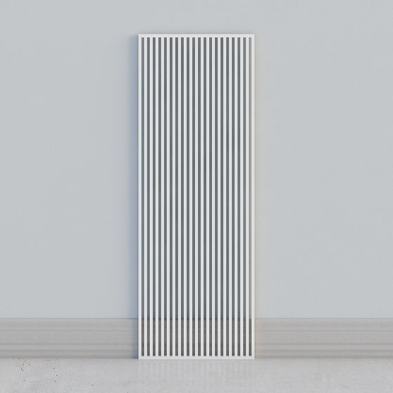Striped Decorative Panel 3D model