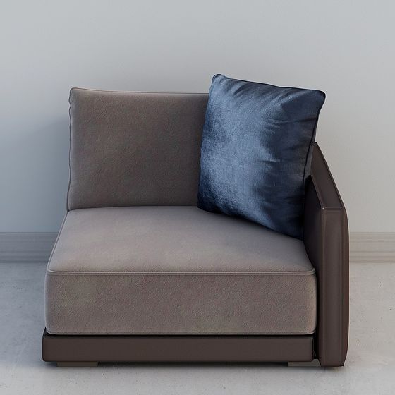 Modern Minimalist Low-Poly Sofa 3D model