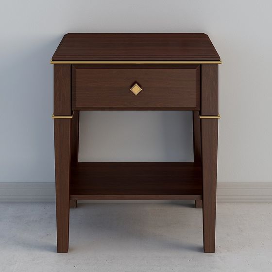 Elegant Nightstand 3D model for Modern Interiors