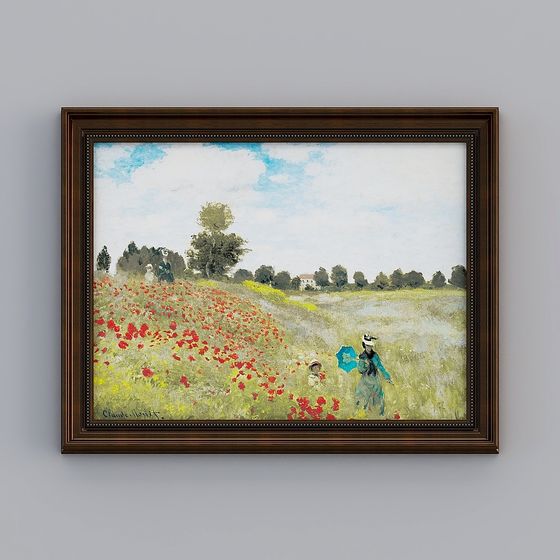 Impressionist Rural Landscape 3D Model