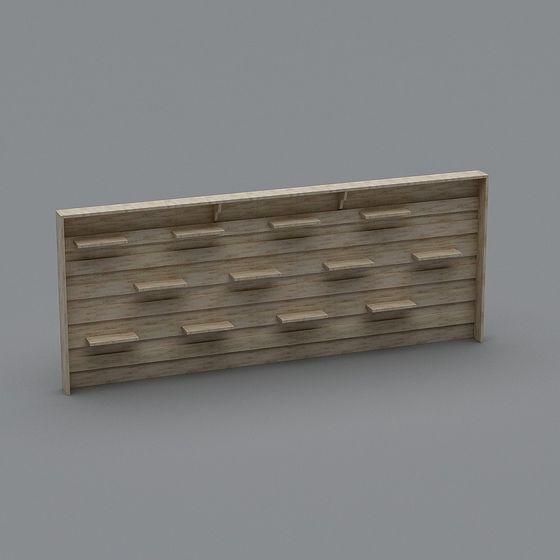 Urban Shelf Low-Poly 3D Model Design