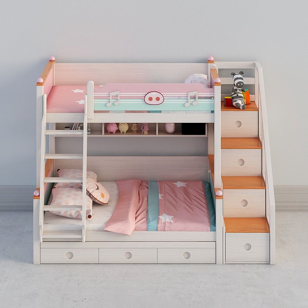 Pig nose bunk bed