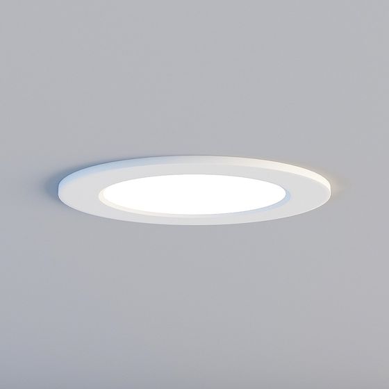 Elegant Minimalist Embedded Light Fixture 3D model