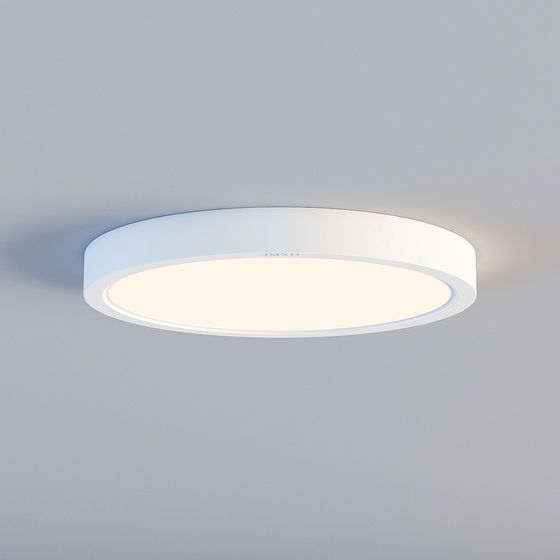 Minimalist Round Ceiling Light 3D Model
