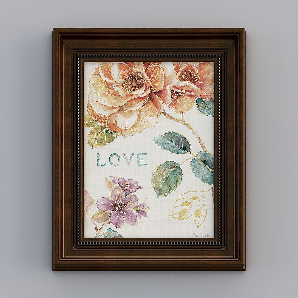 Kibaki American vertical single-frame American flower 42.5x52.5cm plant emhxd-e-21