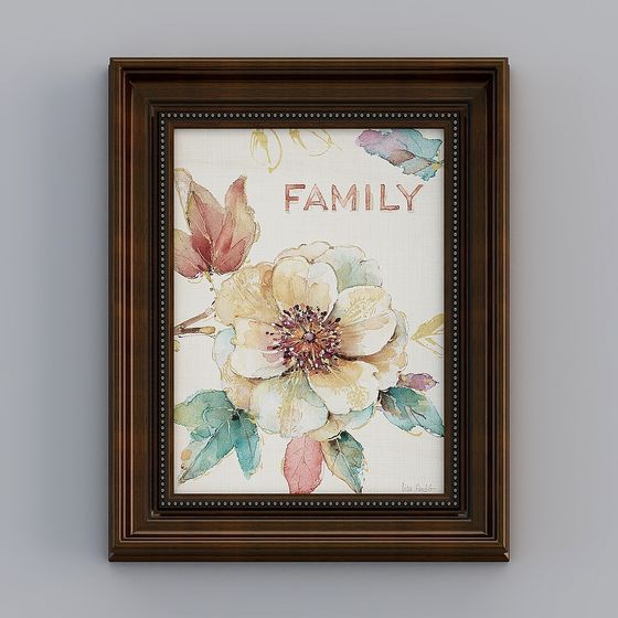 Family Frame 3D model - Realism Meets Low Poly Aesthetics