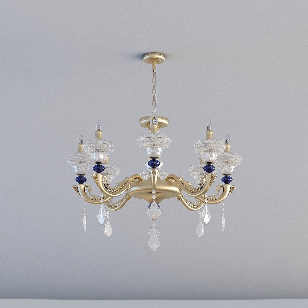 Enchanting Crystal Chandelier 3D model