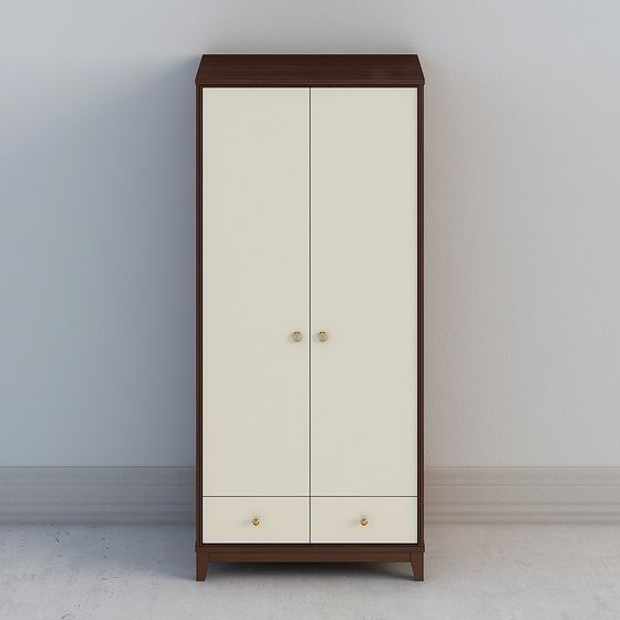 Urban Elegance Wardrobe 3D model for Contemporary Spaces
