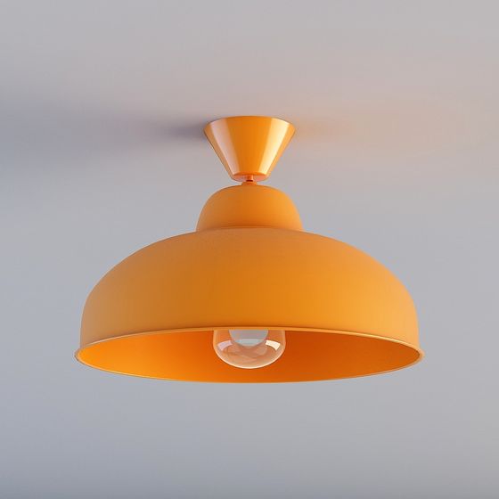 Stylish Low-Poly Chandelier 3D model