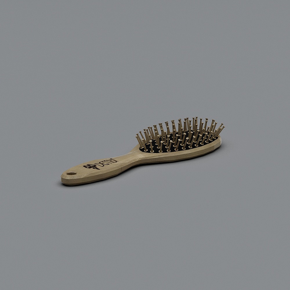 Vintage Hairbrush 3D model