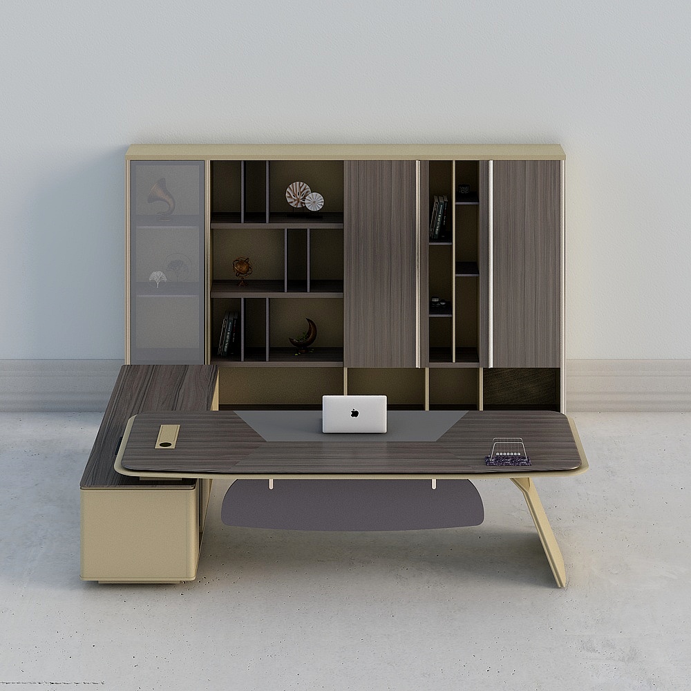 Ebony 3 meters light luxury bench manager desk