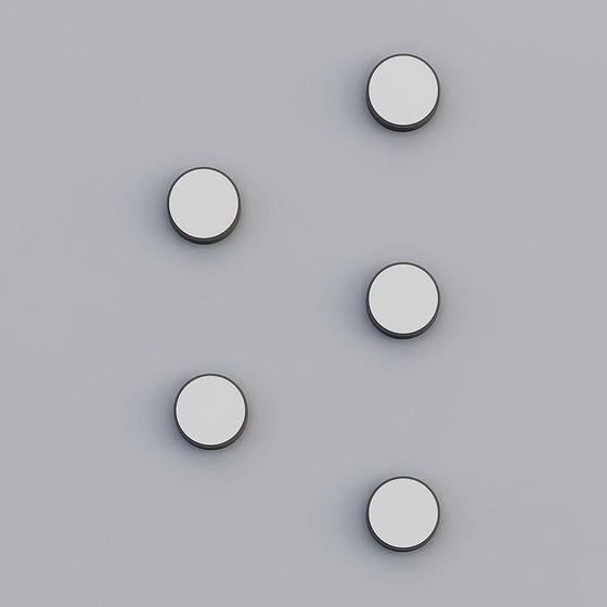 Stylish Low-Poly Floating Discs 3D Model for Creative Projects