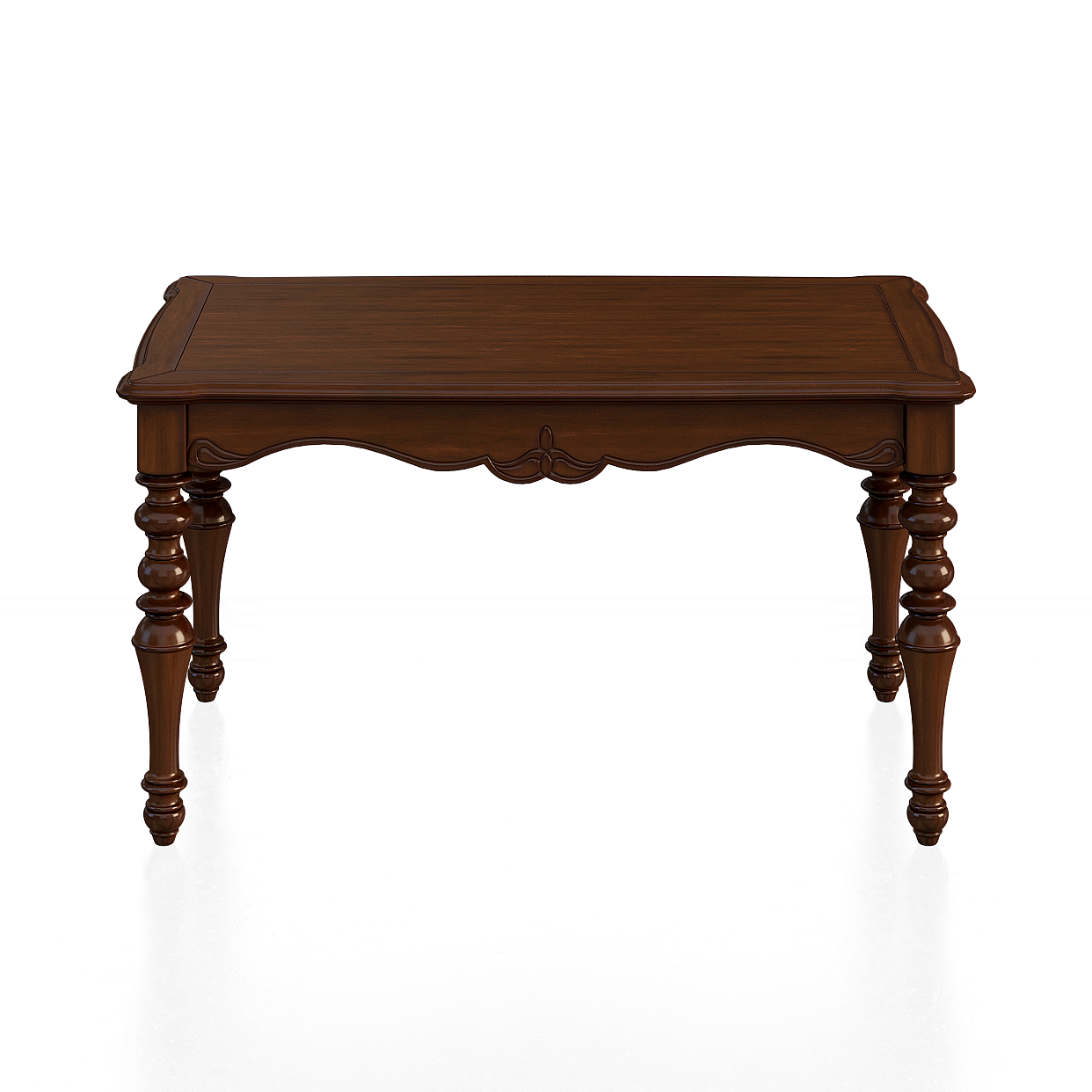 Victorian Console Table 3D Model – Classic Wood Design