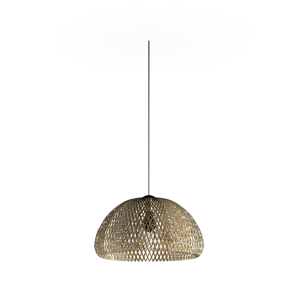 Gray Basket Pendant Light 3D Model – Woven Modern Design