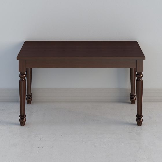 Classic Style 3D Table and Chair Set Model