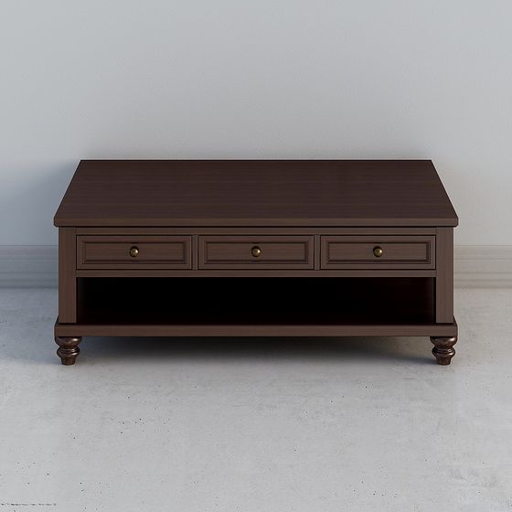 Minimalist Coffee Table 3D model for Modern Living Rooms