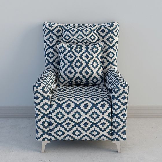 Unique Low-Poly 3D Chair Model for Modern Interiors