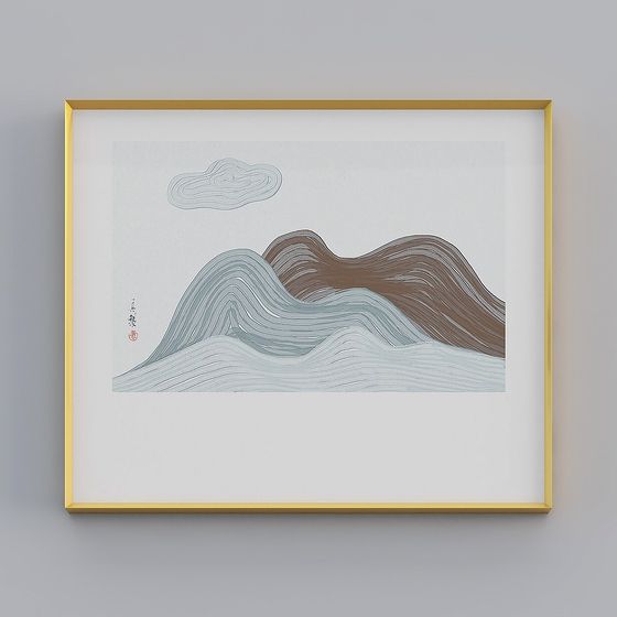 Mountain Harmony Low Poly 3D model for Natural Decor