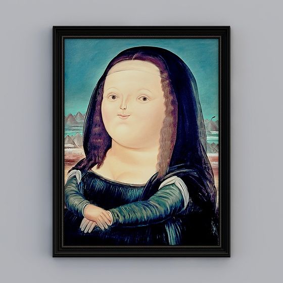 Modern Interpretation of Mona Lisa 3D model