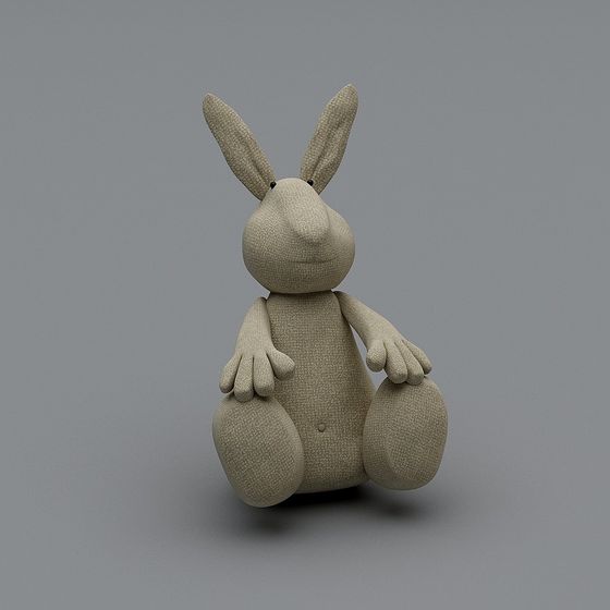 Charming Low-Poly Bunny 3D Model