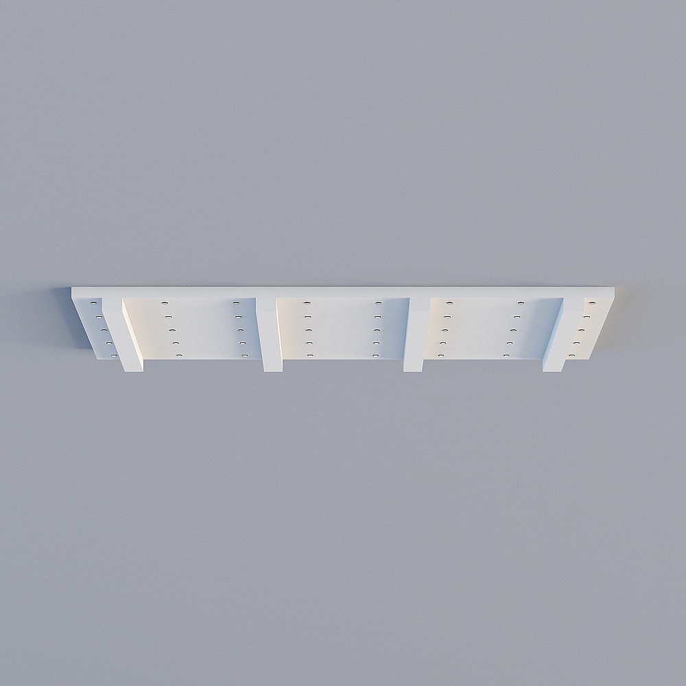 Parametric Ceiling with Beams 3D Model for Modern Interiors