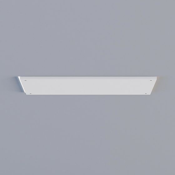 White Rectangular Parametric Ceiling 3D Model