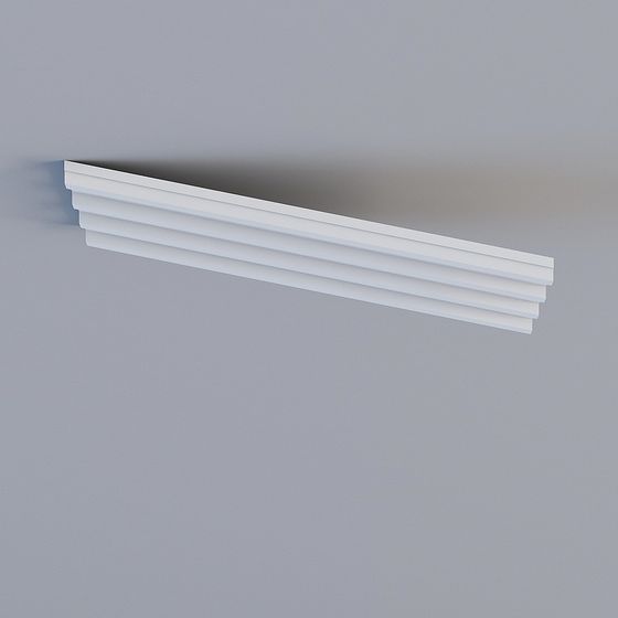 Parametric Sloped Ceiling 3D Model with Beams