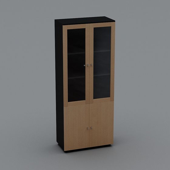 Elegant Bookshelf 3D model for Interior Design