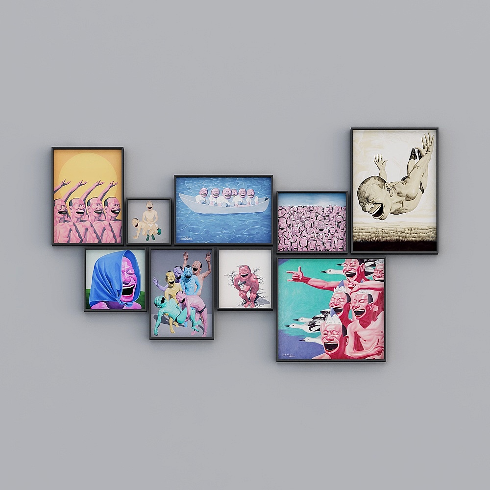 Einfache Dekorationsfarbe Fotowand