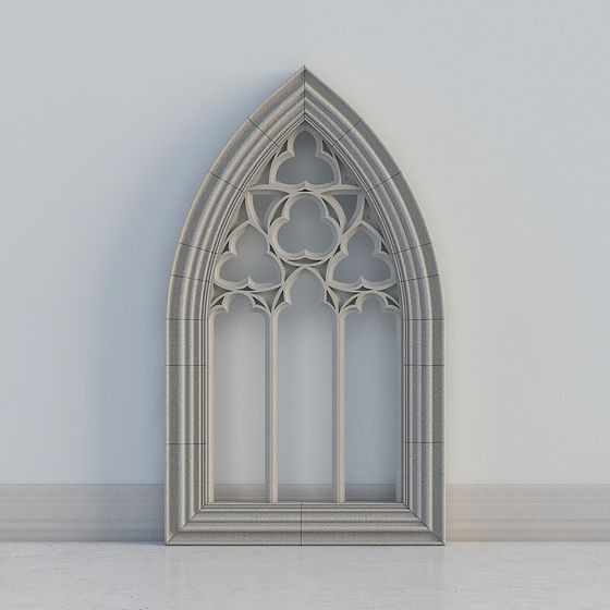 Gothic Archway 3D model - Low-Poly Design